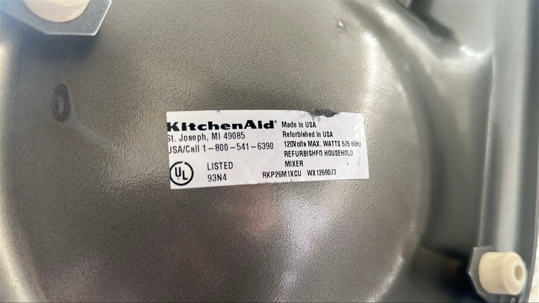 J*M様 KitchenAid スタンドミキサー シルバー