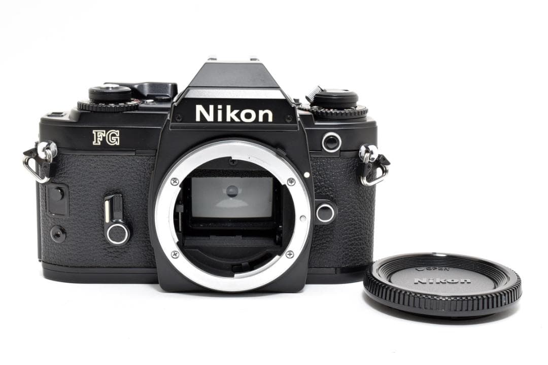 良品 NIKON FG ブラック フィルムカメラ モルト新品交換済 H274 - メルカリ