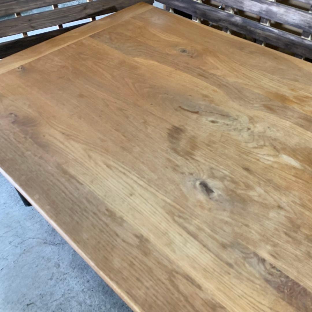 H826\" 現状品 IDEE ダイニングテーブル W1800 無垢材
