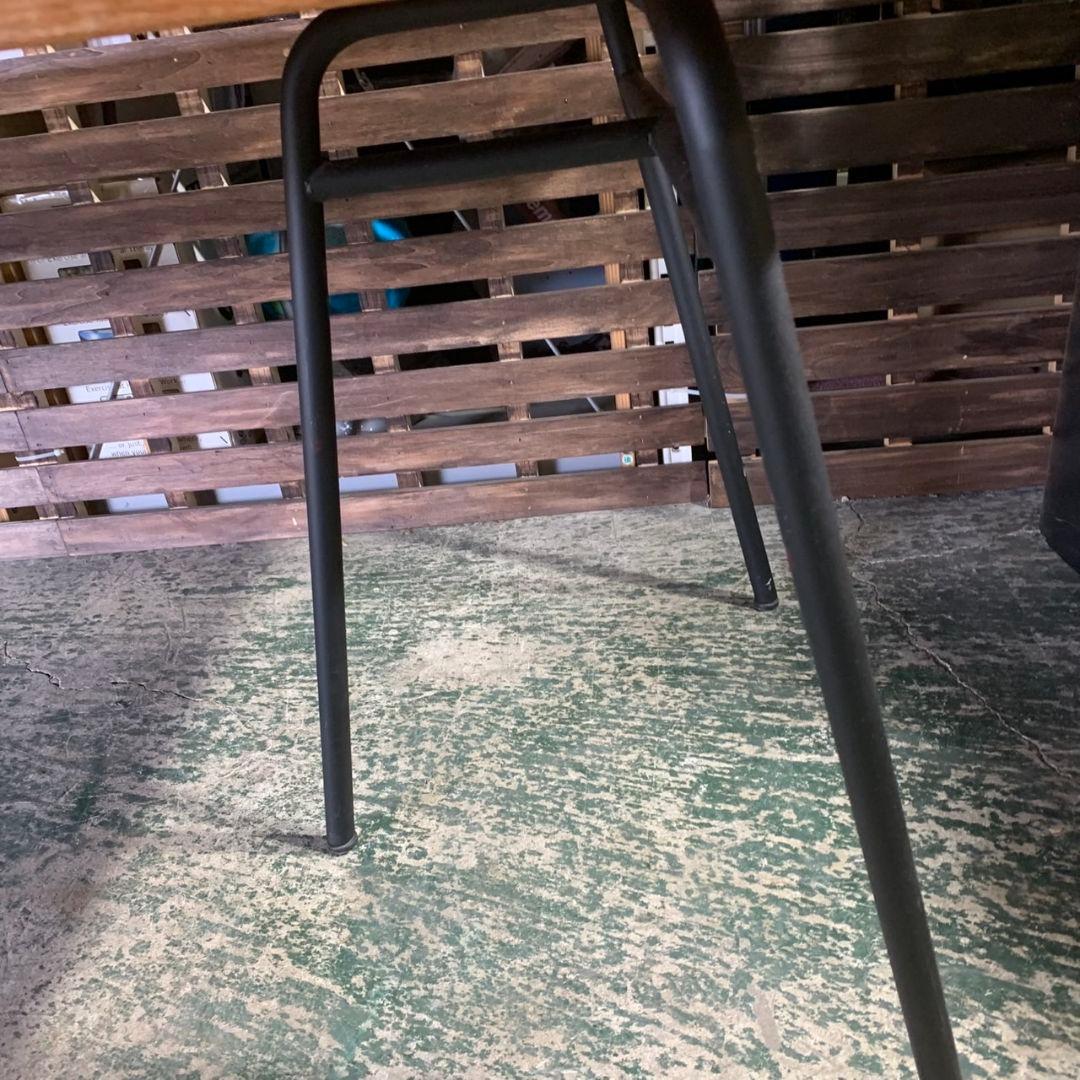 H826\" 現状品 IDEE ダイニングテーブル W1800 無垢材