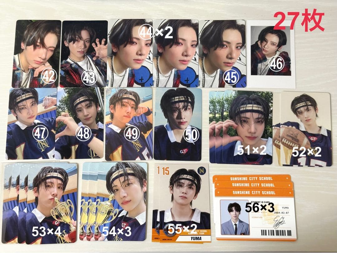 【162枚セット】&TEAM YUMA ユウマ トレカ まとめ売り 特典ラキドロ