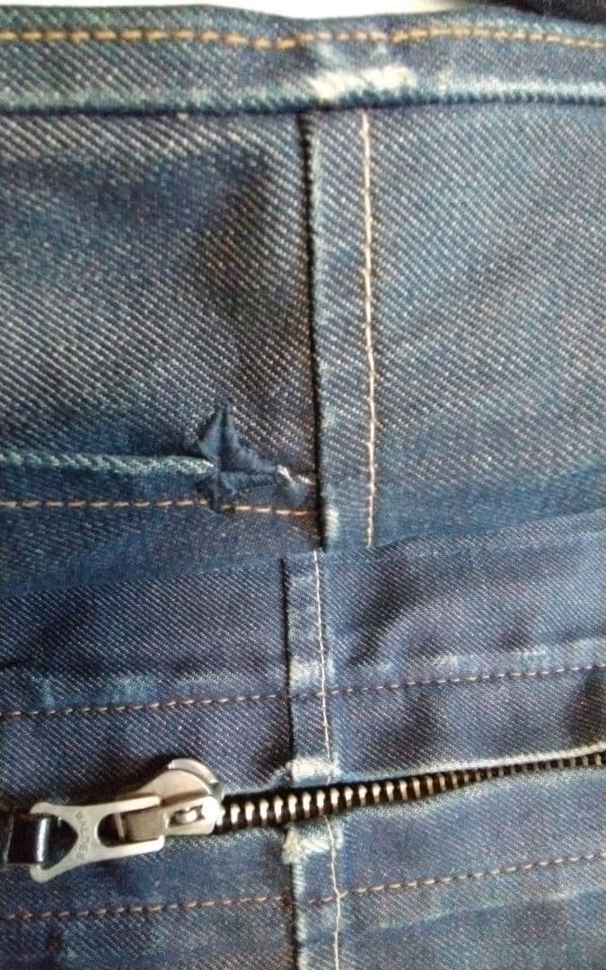 【45R】インディゴ　藍染　赤ミミ　稀少品　デニムJK+②エコBAG【日本製】