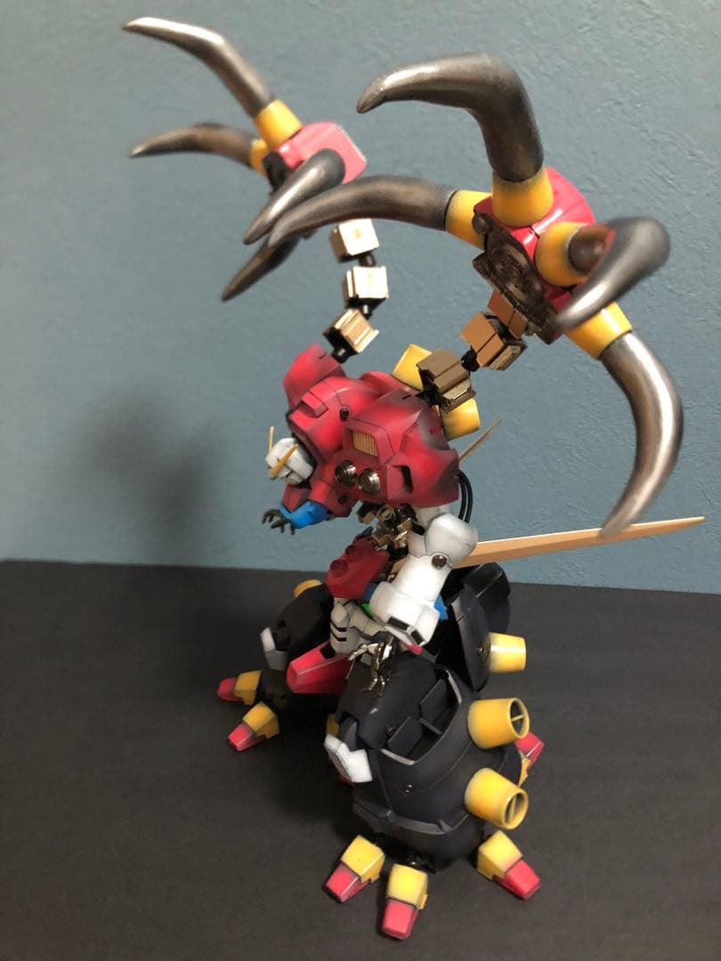 ガンプラ　バンダイ　デビルガンダム　旧キット　改造　全塗装　完成品【Gガンダム】
