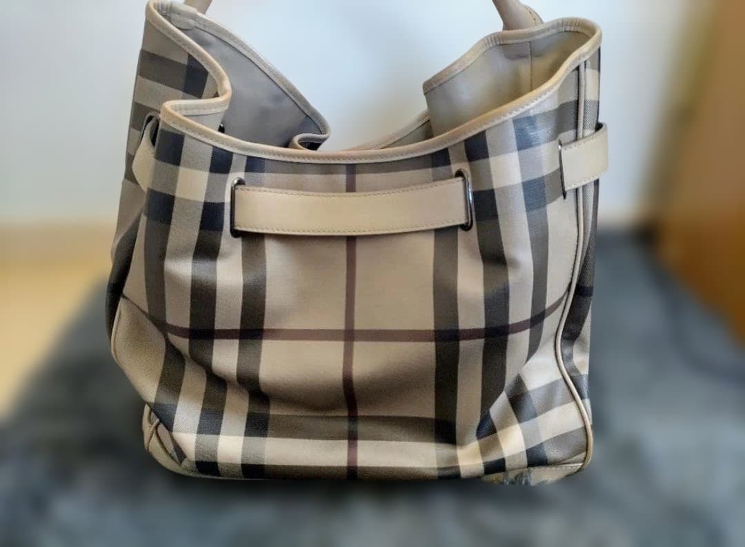 Burberry London スモークドチェック トートバッグ ノバチェック