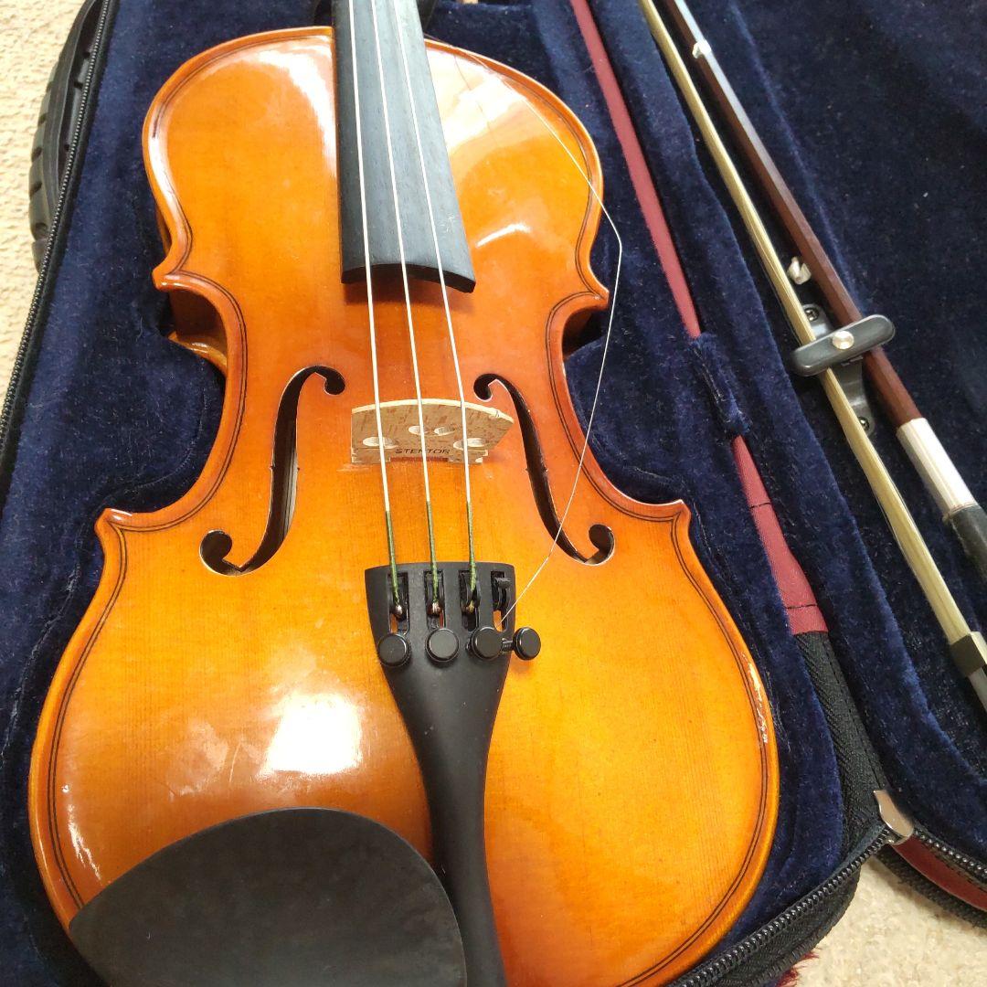 1/4ステンター バイオリン本体と弓、ケース付き