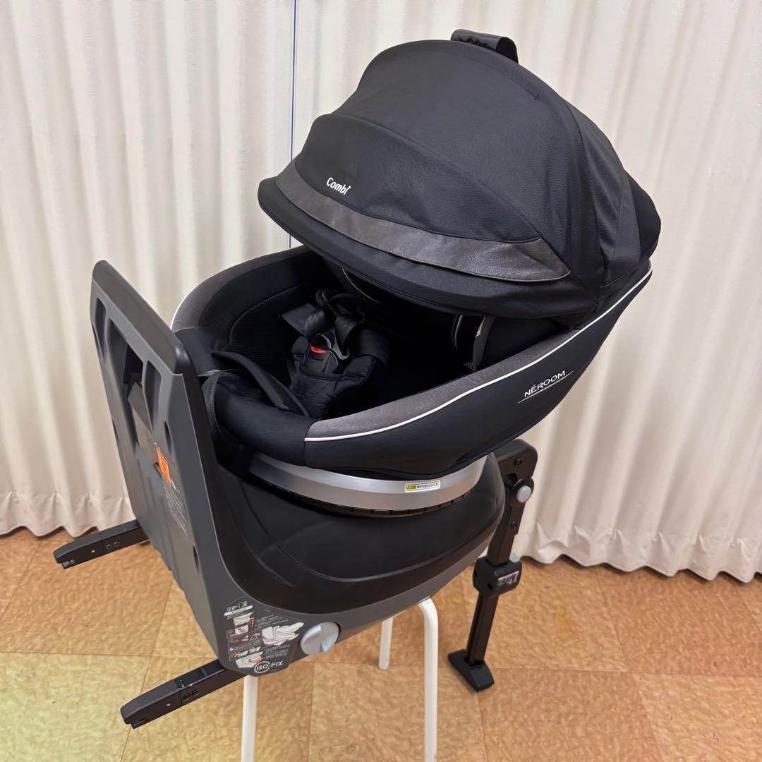 クリーニング済☆綺麗☆　コンビ　ネルーム　ISOFIX　エッグショック　ブラック クリーニング済☆綺麗☆ コンビ ネルーム ISOFIX エッグショック