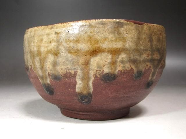 ☆ 金重陶陽 茶碗 蓬莱 裏千家 十四代 淡々斎の花押がございます☆x627