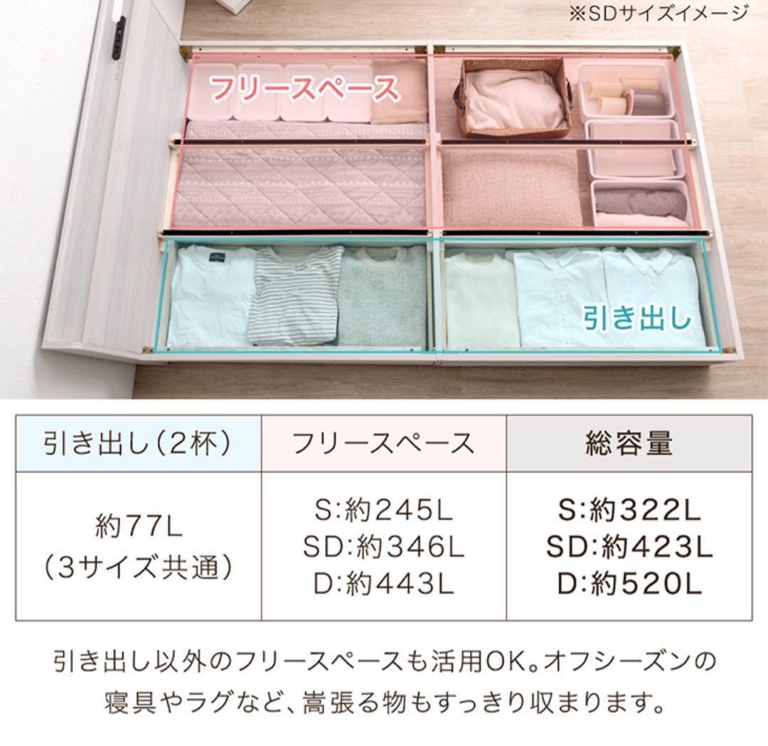 送料込み！ コンセント付き USB収納 ベッドフレーム シングル