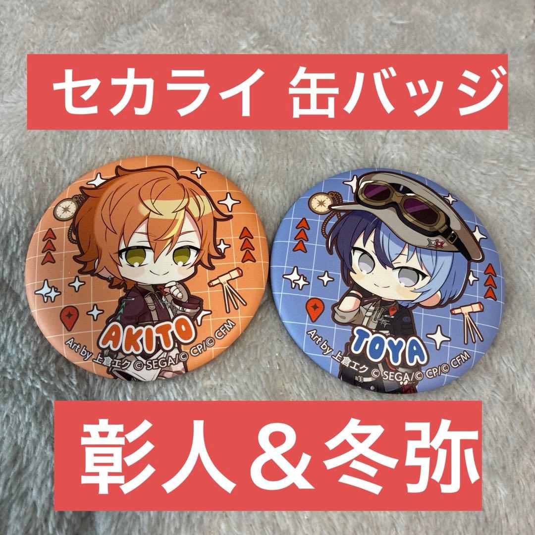 プロセカ 青柳冬弥 東雲彰人 セカライ5th ミニキャラマット缶バッジ