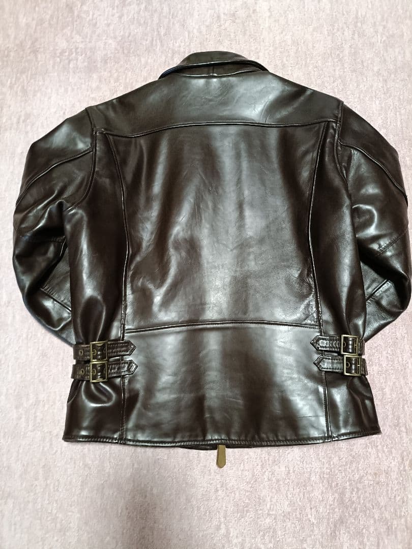 肉厚 馬革 ハーレーダビッドソン L シングルライダースジャケット