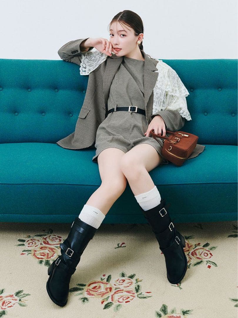 LILYBROWN ヴィンテージライクレースボレロ