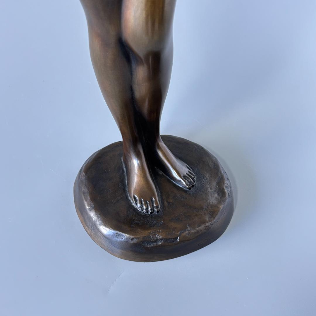 竹中正晴 ブロンズ像 はじらい 女性像 裸婦 高岡銅器 高さ62㎝ - メルカリ