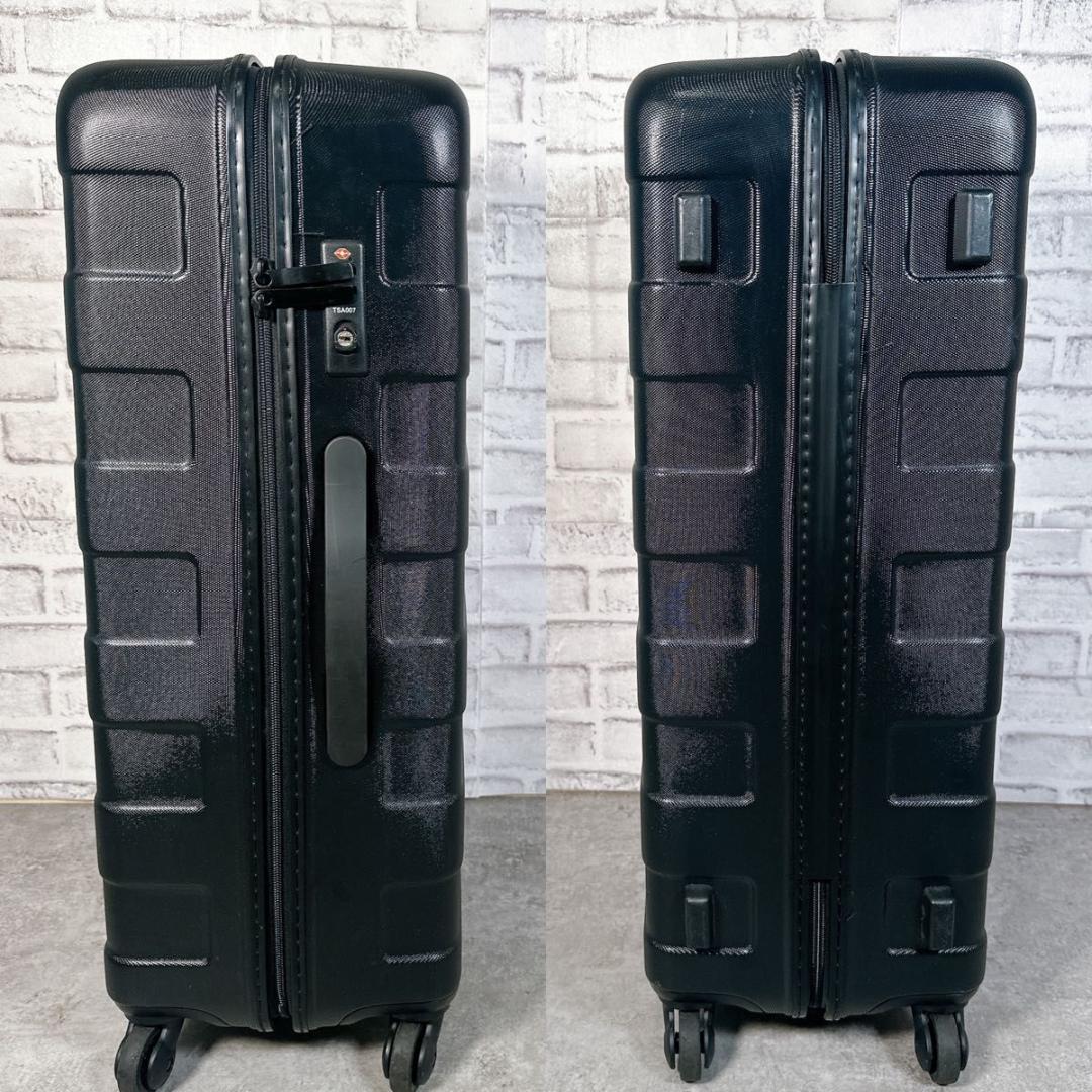 無印良品 トラベルキャリーケース ブラック 60l TSAロック スーツ