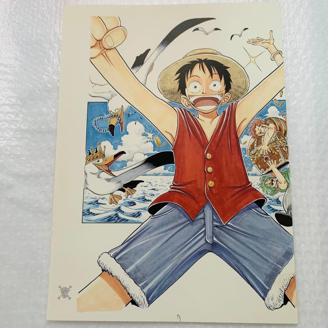 ワンピース ROMANCE DAWN 1話 複製原稿 6.7 扉絵 2枚