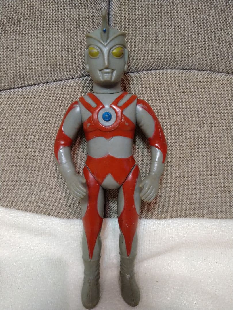 中古 当時モノ ウルトラマンエース ソフビ ブルマァク ビッグサイズ！
