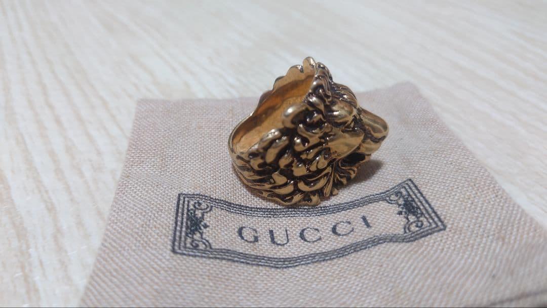 GUCCI ライオンヘッドリング　23号　Hase