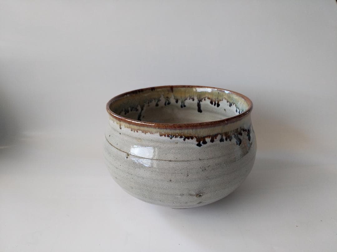 茶道具 丹山窯 小峠葛芳 作 灰釉塩笥 茶碗 共箱 共布 栞 茶器 抹茶碗 新品