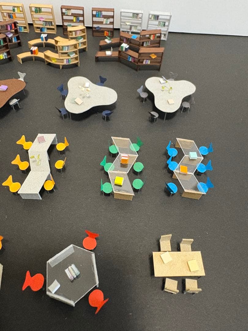 建築模型添景 1/100 スタディスペースセット