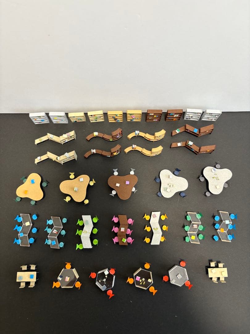 建築模型添景 1/100 スタディスペースセット