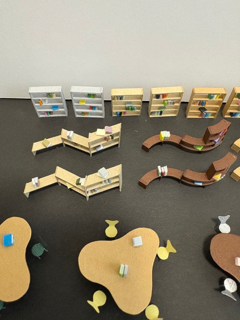 建築模型添景 1/100 スタディスペースセット