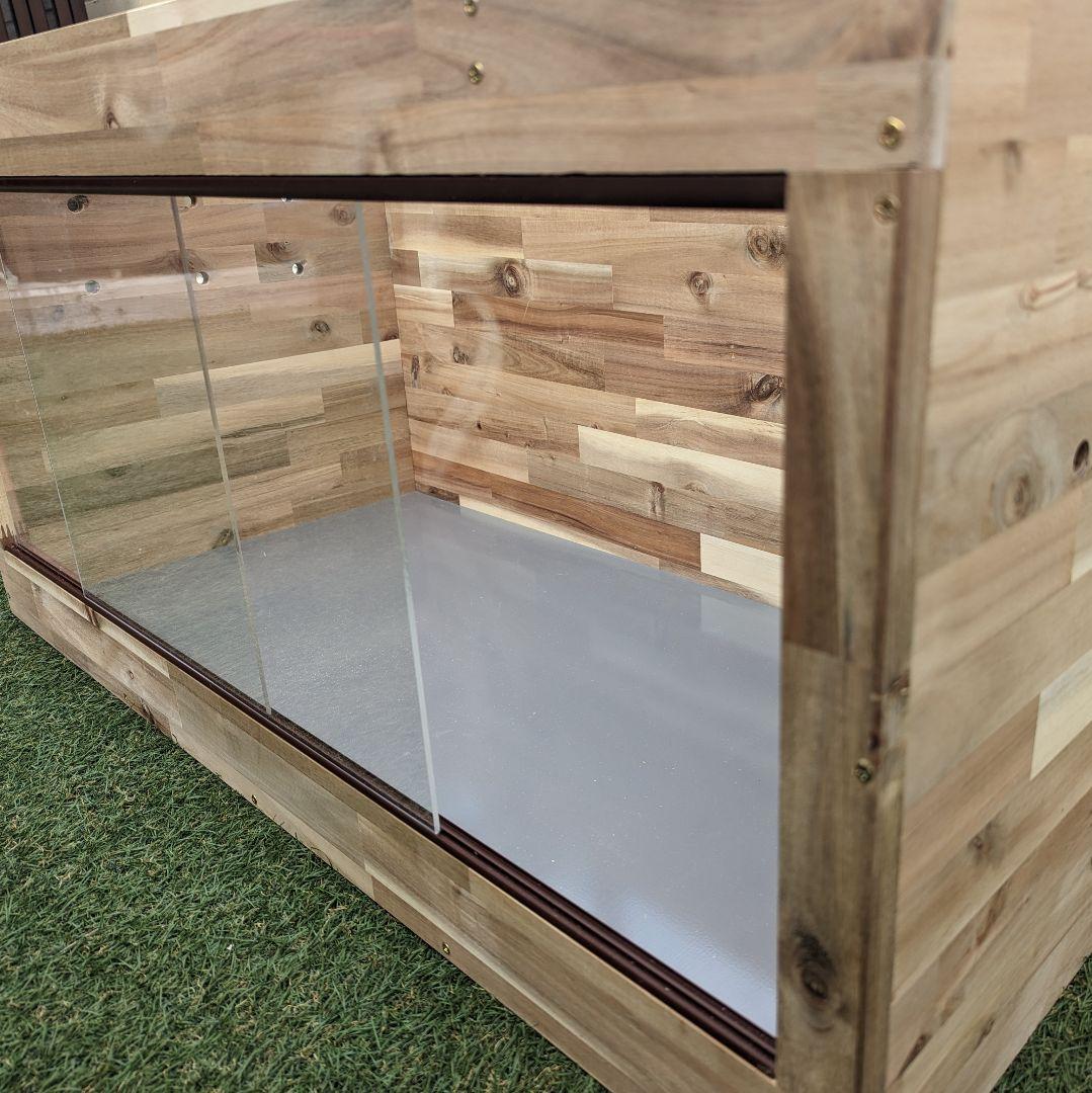 爬虫類 飼育ケース ケージ ✨ 木製 ハンドメイド ヘビ 爬虫類ケージ 90