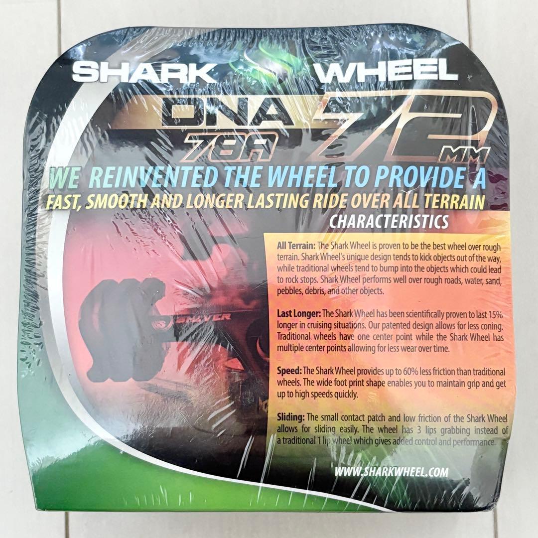 024☆新品 未開封☆ シャークウィール 72mm 78a クリア グリーン