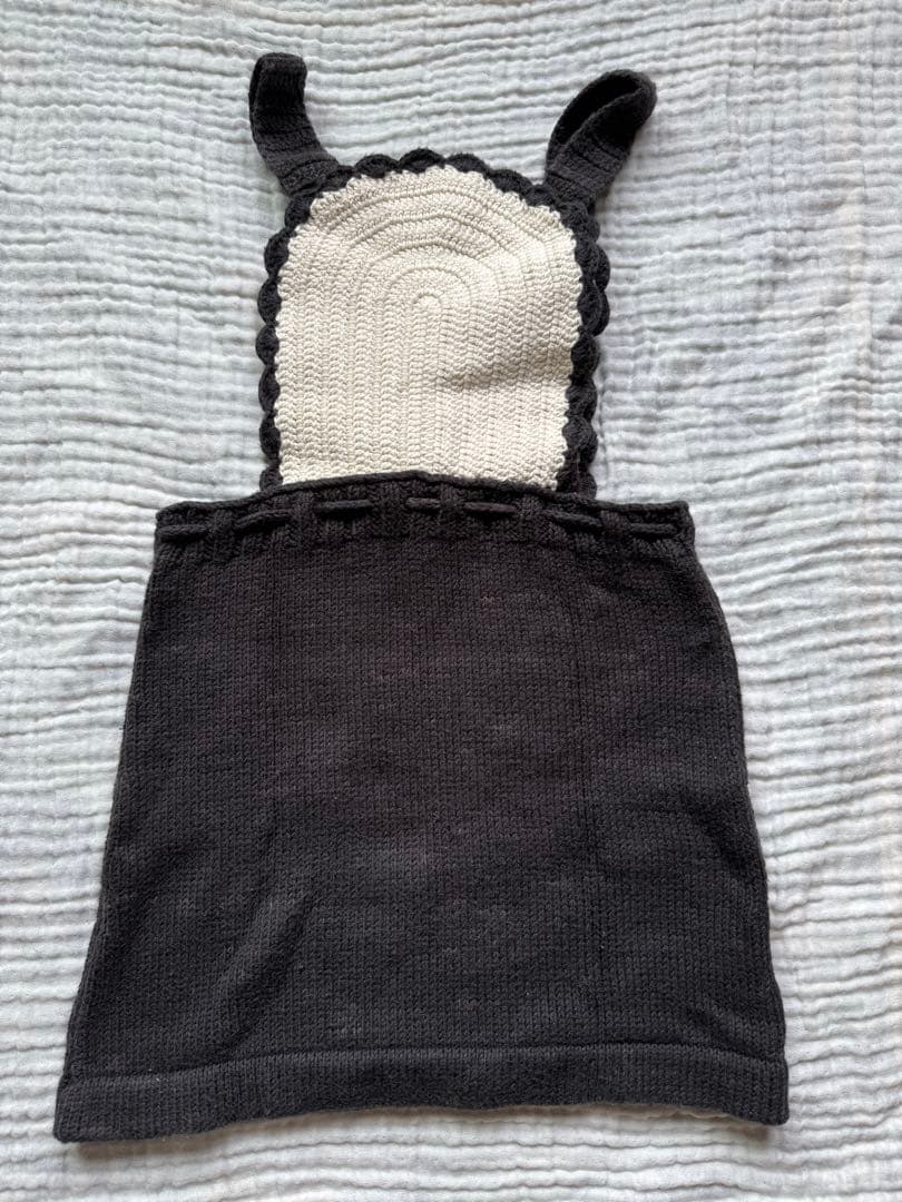 s*a様 Misha&Puff crescent pinafore 黒と白 スカ