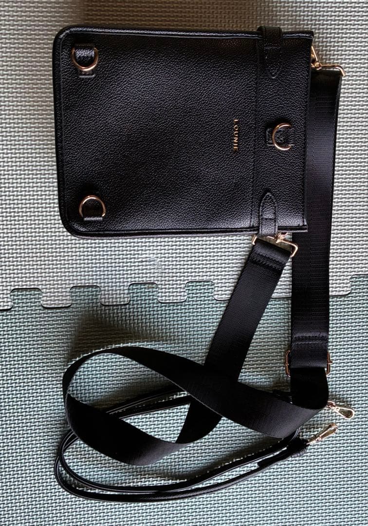 LOUNIE ルーニィ　マルチWAYミニショルダーポーチ　ブラック