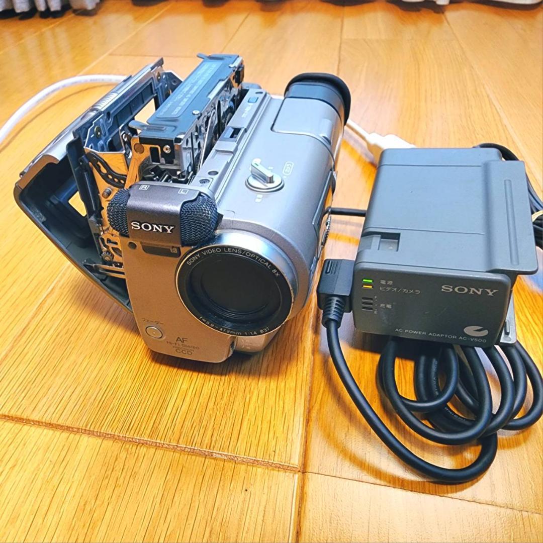 【動作確認済】SONY 8ミリ Hi8 高画質 ビデオカメラ ACアダプタセット