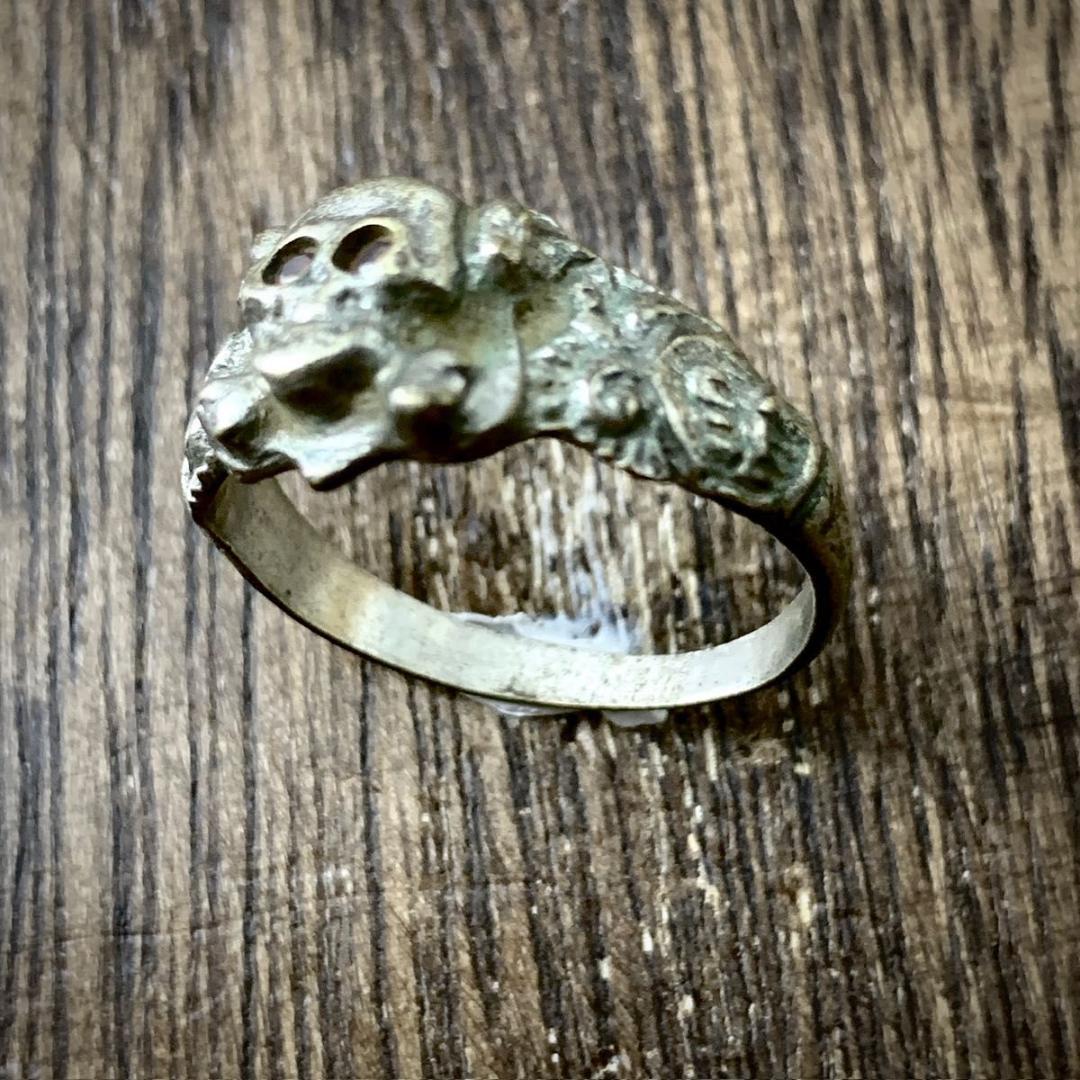 ドイツ国防軍陸軍スカルボーンズ ヴィンテージ シルバーソルジャーリング24号 1