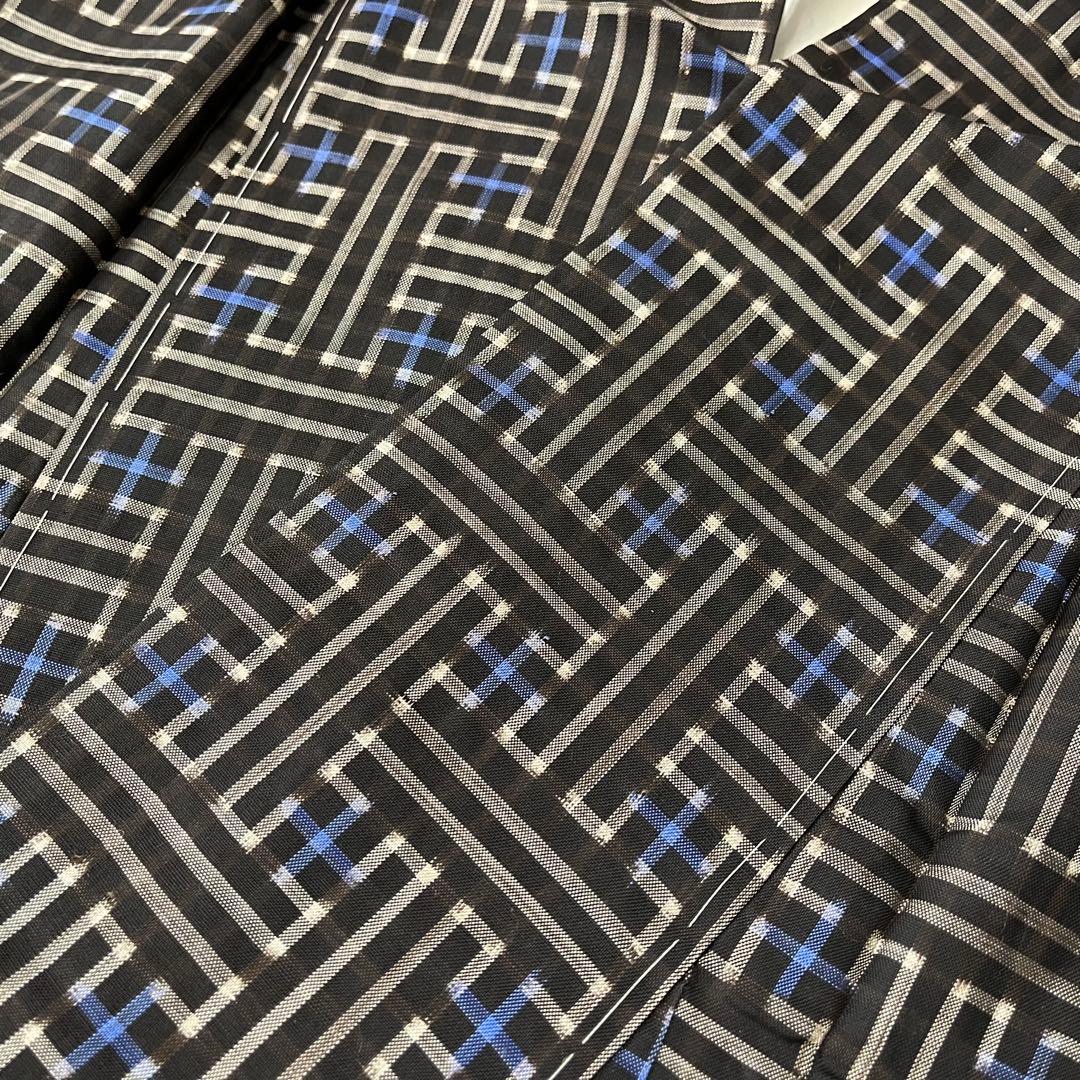 希少・未使用》大島紬 秋名バラ 龍郷 青 アンサンブル 羽織 袷 - メルカリ