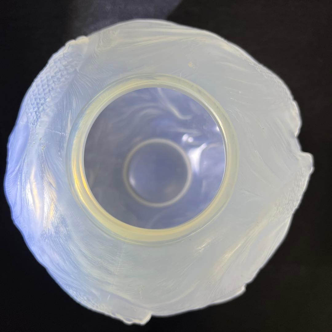 専用1920年頃 ルネ・ラリックFORMOSEウランガラス花瓶 高さ約17.5㎝