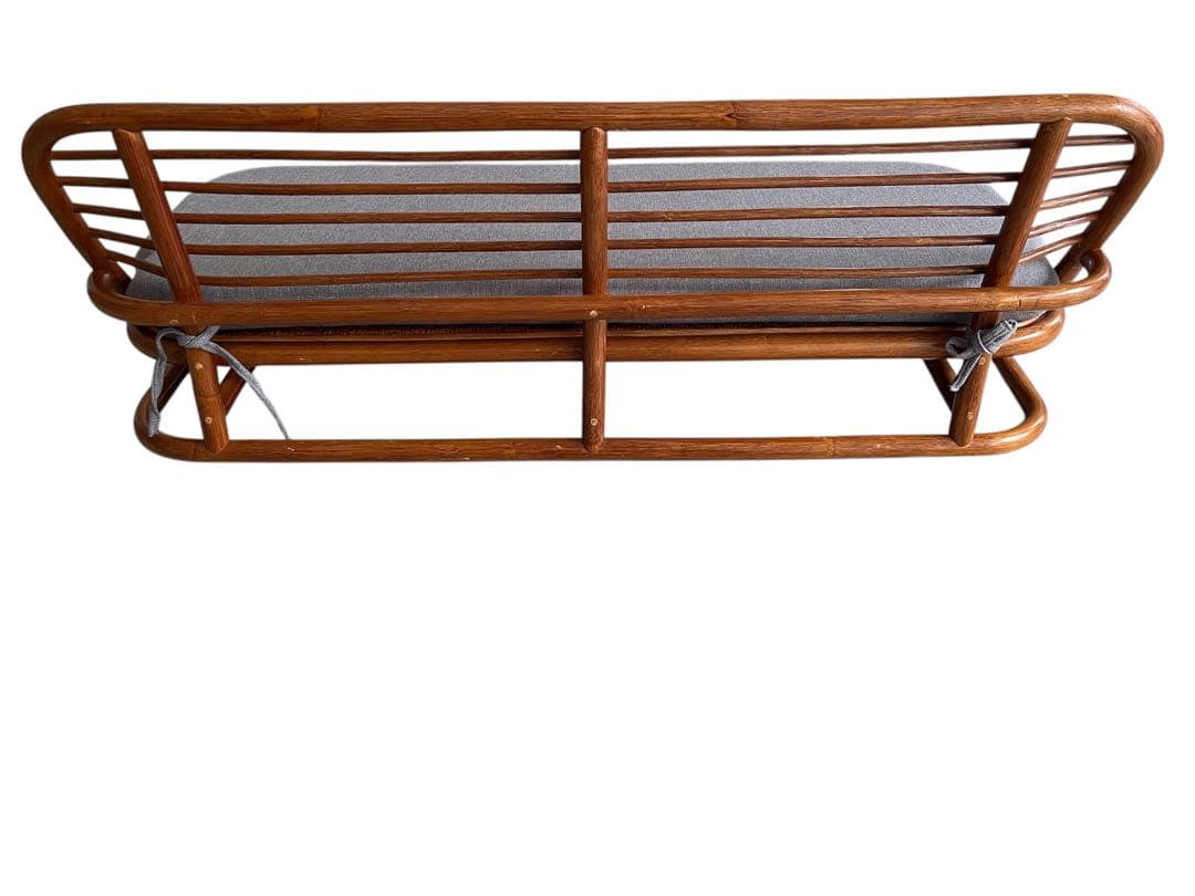 サンフラワーラタン(籐) ラタン座椅子ソファ D172DRK 花 北欧 生地