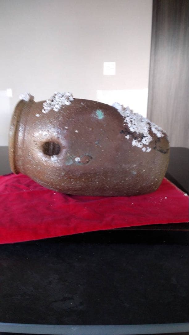 備前焼 海揚り 花入 古道具 古民具 オブジェ 蛸壺 - メルカリ