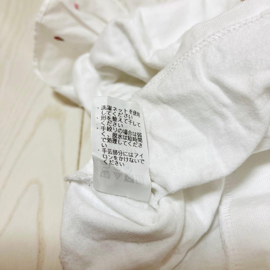 Familiar フリル付きホワイトシャツ 80 familiar フリル付きカットソー