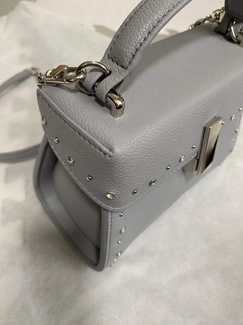 N【リュタン】ビジュースタッズポシェット　セルフォード　DGRY