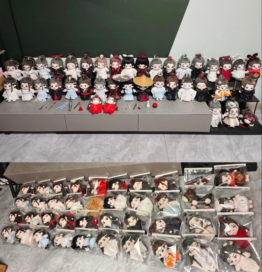 蓝忘机ぬいぐるみ20cm魏无羡20cmぬいぐるみ 忘羡ぬいぐるみ