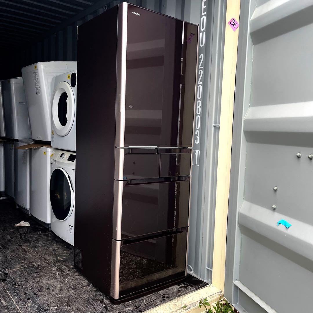 315取付無料！日立高性能真空チルド搭載おしゃれブラウン5ドア冷蔵庫！