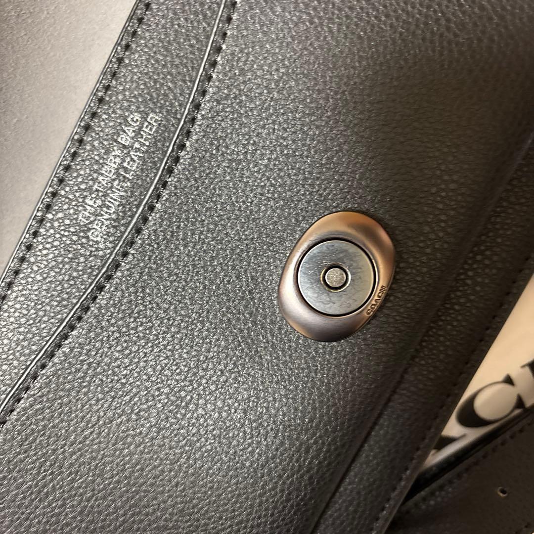 COACHタビー ショルダーバッグ CH857 ブラックシルバー金具