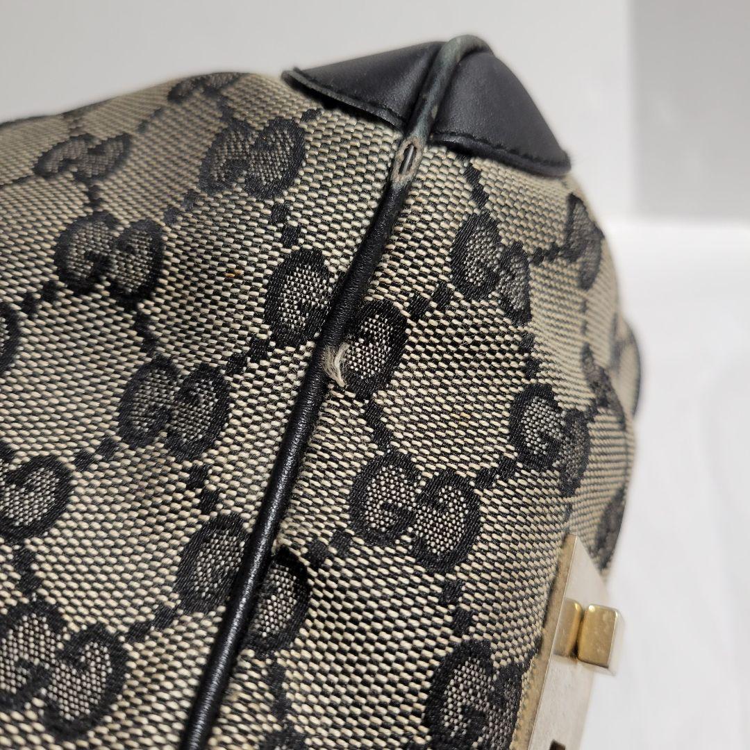 GUCCI グッチ GG キャンバス ミニトート、ミニボストンバック BLACK