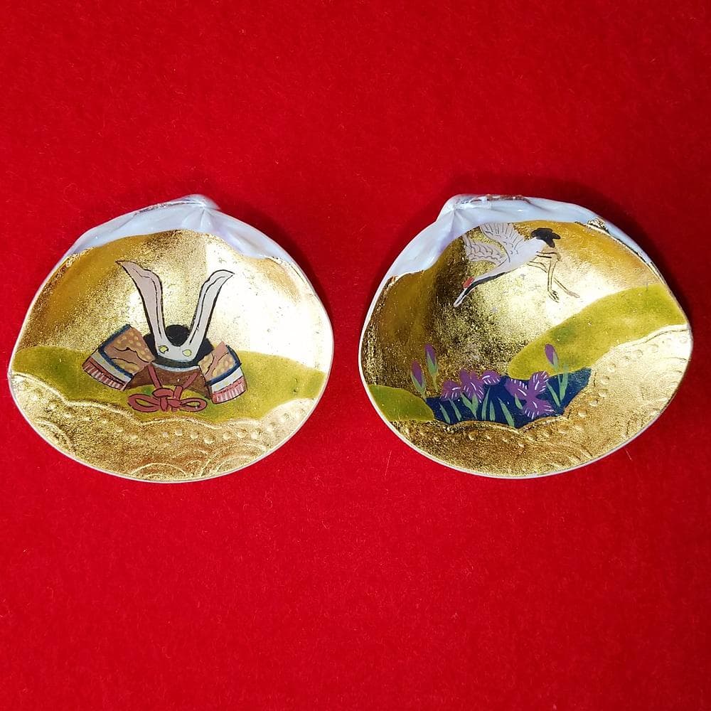 希少純金泊貝合わせセット端午の節句