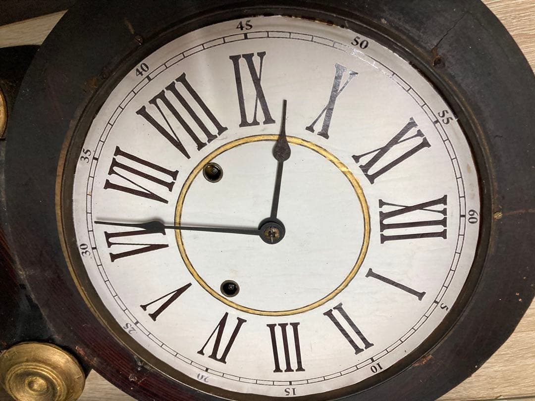 精工舎四つ丸ダルマ型8日巻稼働中 ボンボン時計修復(リペア)品