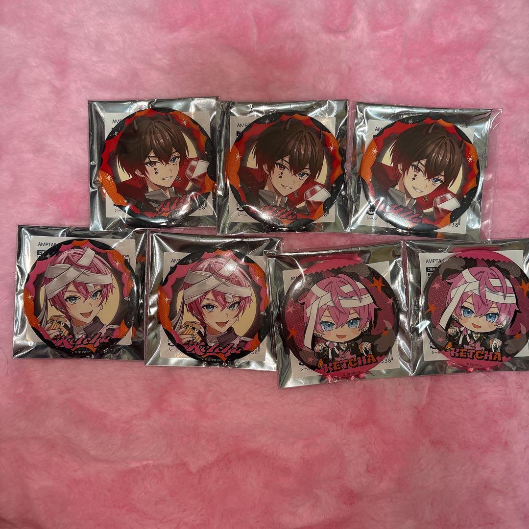 めておら 騎士X アンプタック すとふぇす ハロウィン スクエア缶バッジ