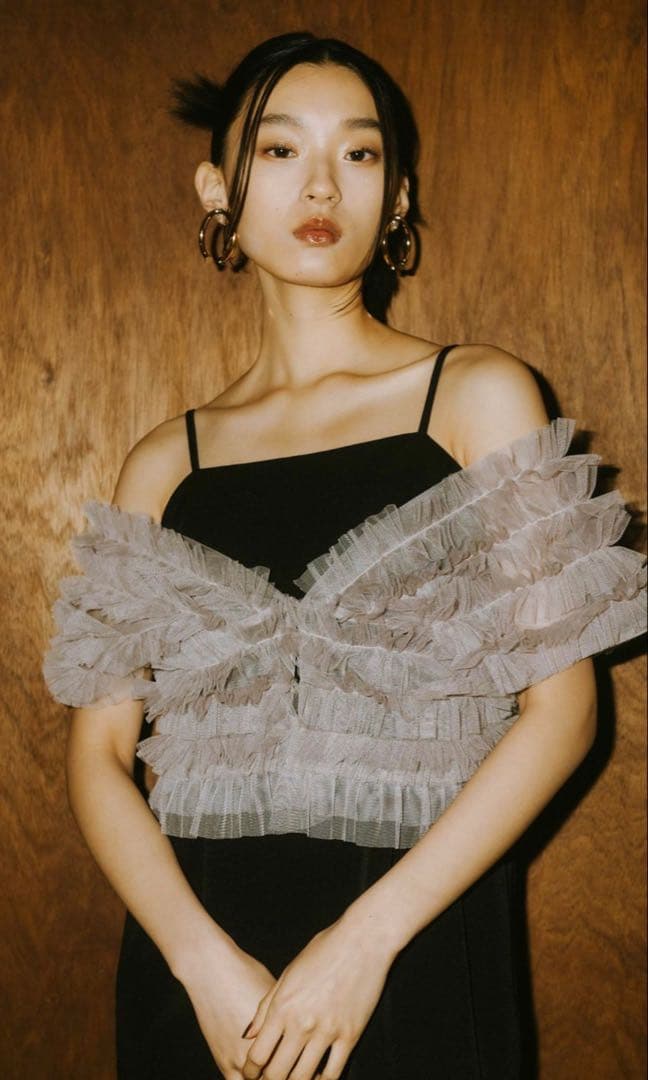 スーツ・フォーマル・ドレス andresd tulle vest all in one dress