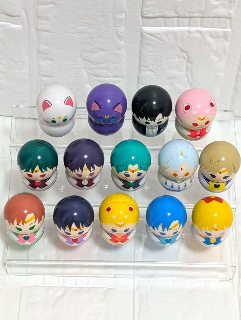 即飾れるフルコンプ✨セーラームーン クーナッツ 全14種 3段スタンド付