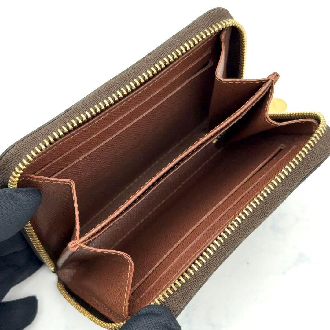 【最高級美品】ルイヴィトン モノグラム ジッピーパース ケース 茶色