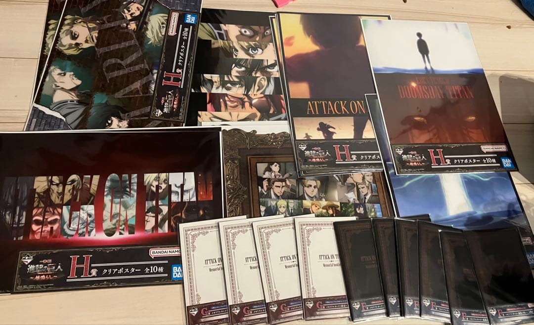 一番くじ　進撃の巨人　A賞+B賞+C賞✖️2ラストワン賞　フィギュア　コンプセット