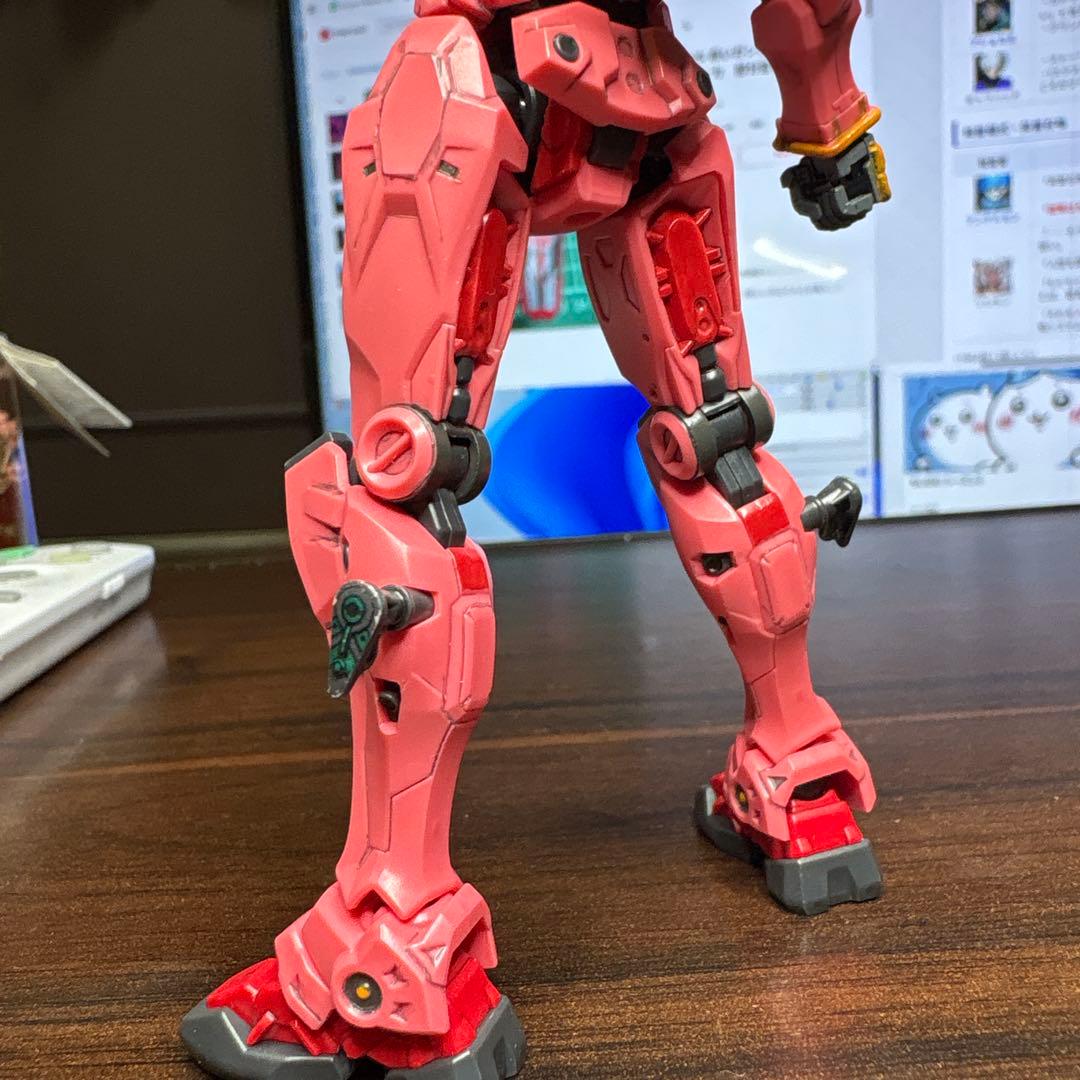 【完成品】HG セイラ専用塗装　軽キャノン改　と　HG赤いガンダム　ザクバズーカ