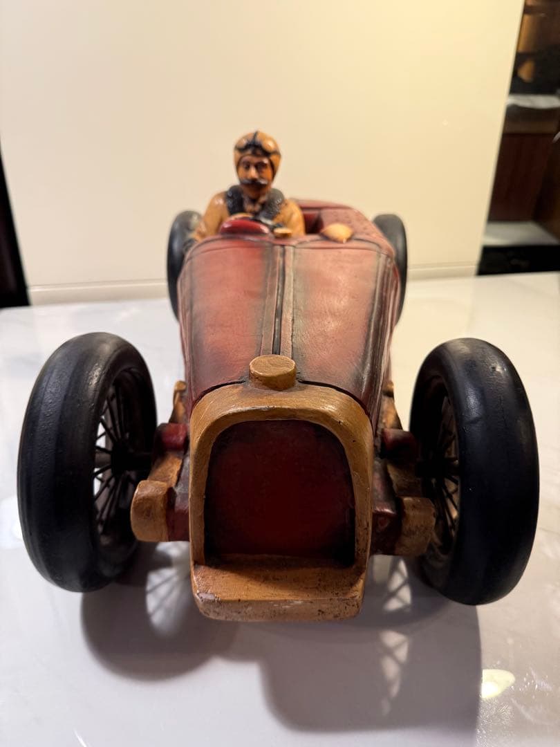 1920年代 ブガッティ風 レーシングカー 樹脂製模型 ヴィンテージ風