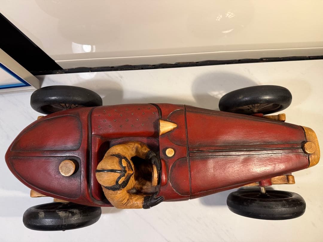 1920年代 ブガッティ風 レーシングカー 樹脂製模型 ヴィンテージ風